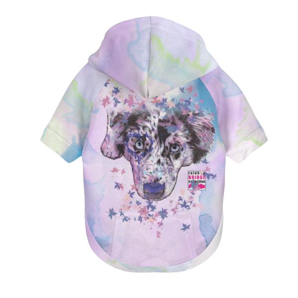 Hunde-Hoodie, Hundemotiv Aussie– bunte Popart, gemütlich, waschbar, Polyster